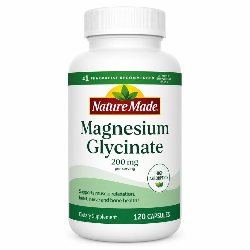High Absorption Magnesium Glycinate 200 mg Capsules — vitamin supplement